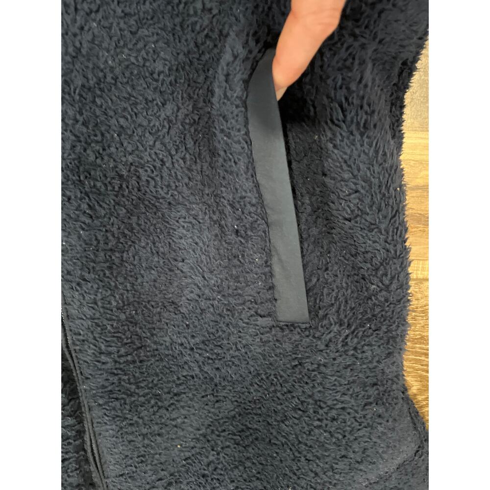 Patagonia Los Gatos Fleece Vest Large Navy Blue Full Zip - Picture 5 of 8